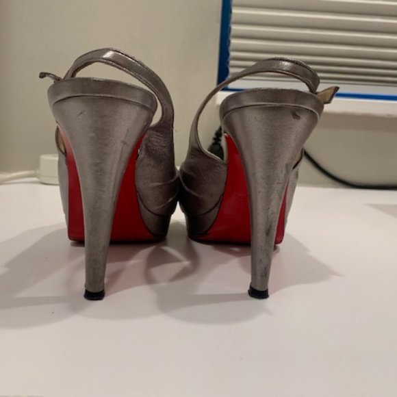 Christian Louboutin metallic heel 6.5 / 36.5 - Picture 6 of 7